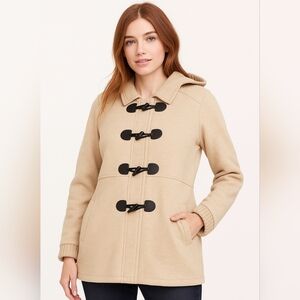 Torrid  Jackt  Beige  Coat cable knit hood  size L